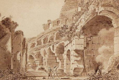 Engraving Prints: Scene of RomeL: 23 cm