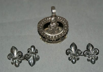 White Metal Cufflinks