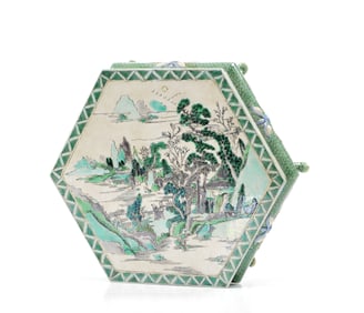 Chinese Kangxi Famille Noire Ink Table