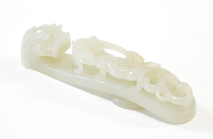Very Fine Chinese Jade 'Dragon' Belt Buckle