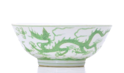 Chinese Enamel Dragon Bowl