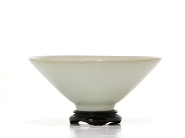 Rare Chinese Ruyao Conical Bowl