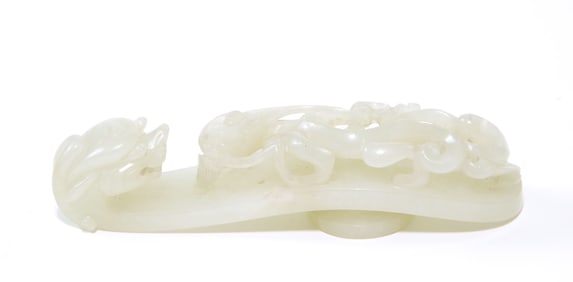 Chinese Jade Dragon Belt Buckle