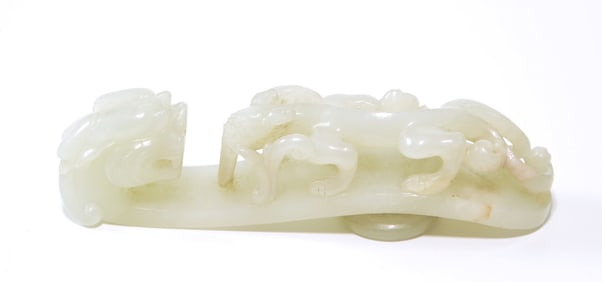 Chinese Jade Dragon Belt Buckle