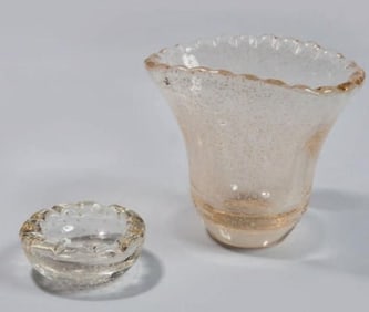 Crystal Cup and Tray