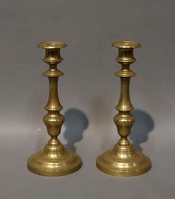 Pair of Brass Candle Holders