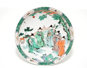 Chinese Kangxi Famille Verte Dish