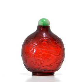 Chinese Ruby-Red Glass Snuff Bottle