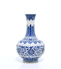 Chinese Ming-Style Blue and White Vase