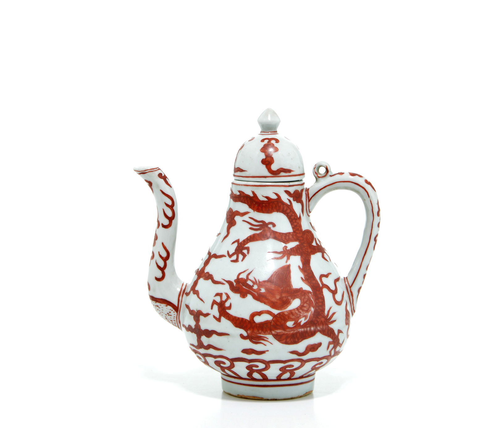 Very Fine Chinese Iron-Red Dragon Ewer (1 of 19)