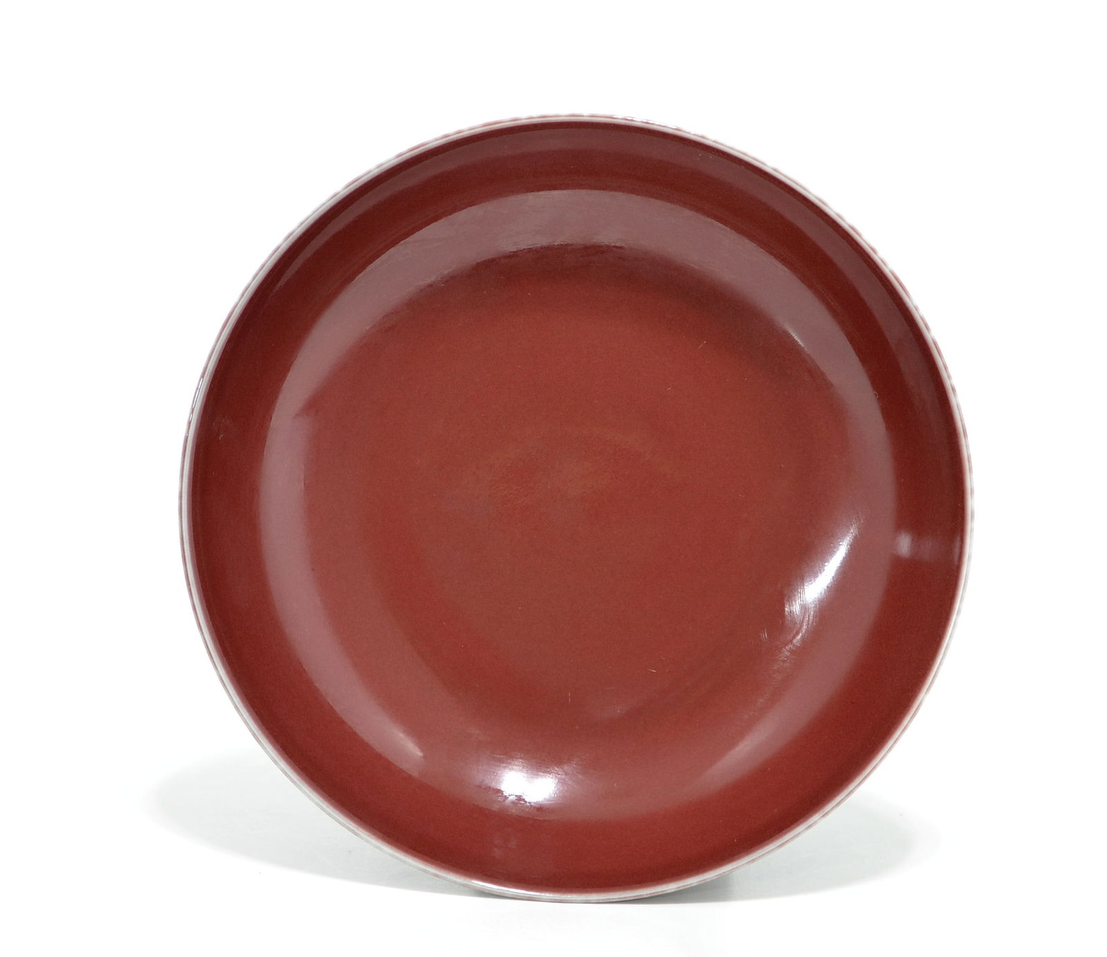 Rare Chinese Wanli 'Copper-Red' Dish (1 of 15)