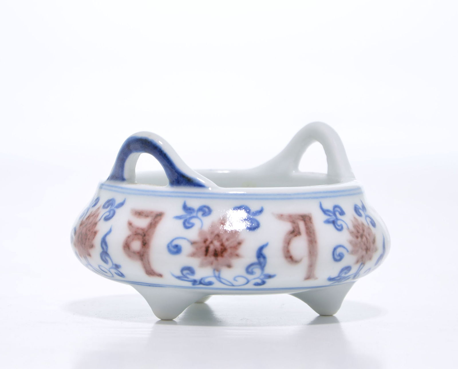 Rare Chinese-Tibetan Blue and White Incense Burner (1 of 14)