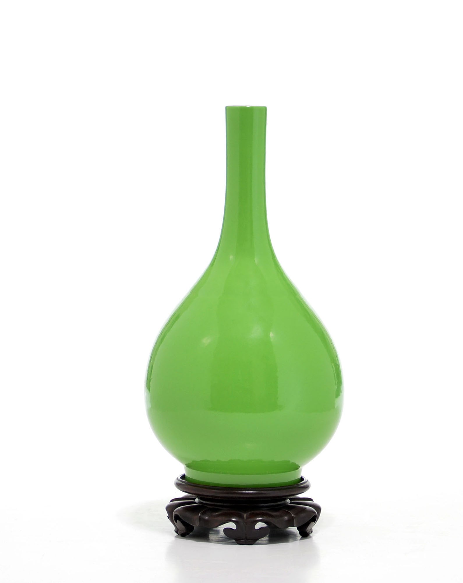 Fine Chinese Apple-Green Porcelain Vase (1 of 10)