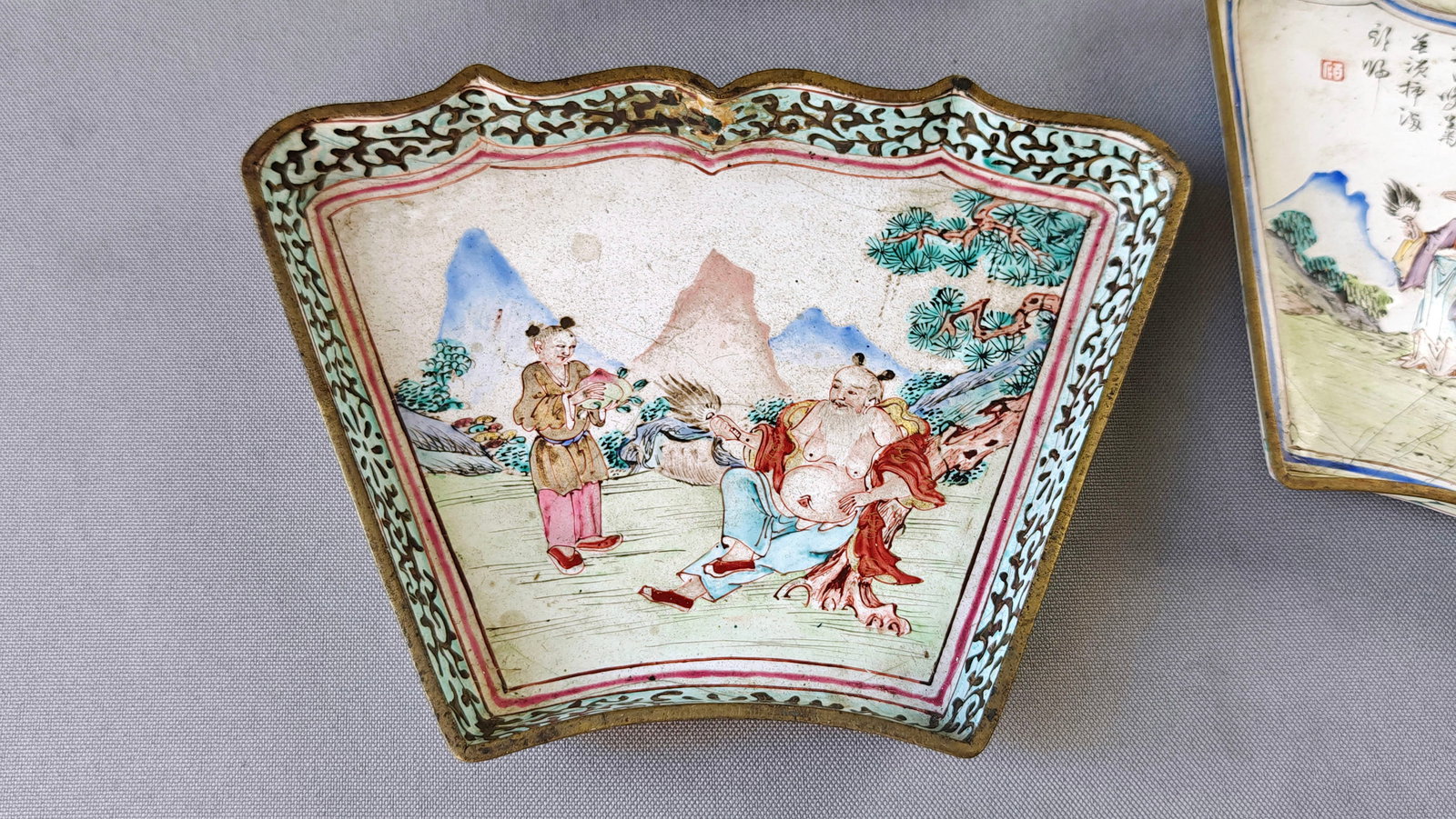 Chinese Taoism Enamel Dishes - 10
