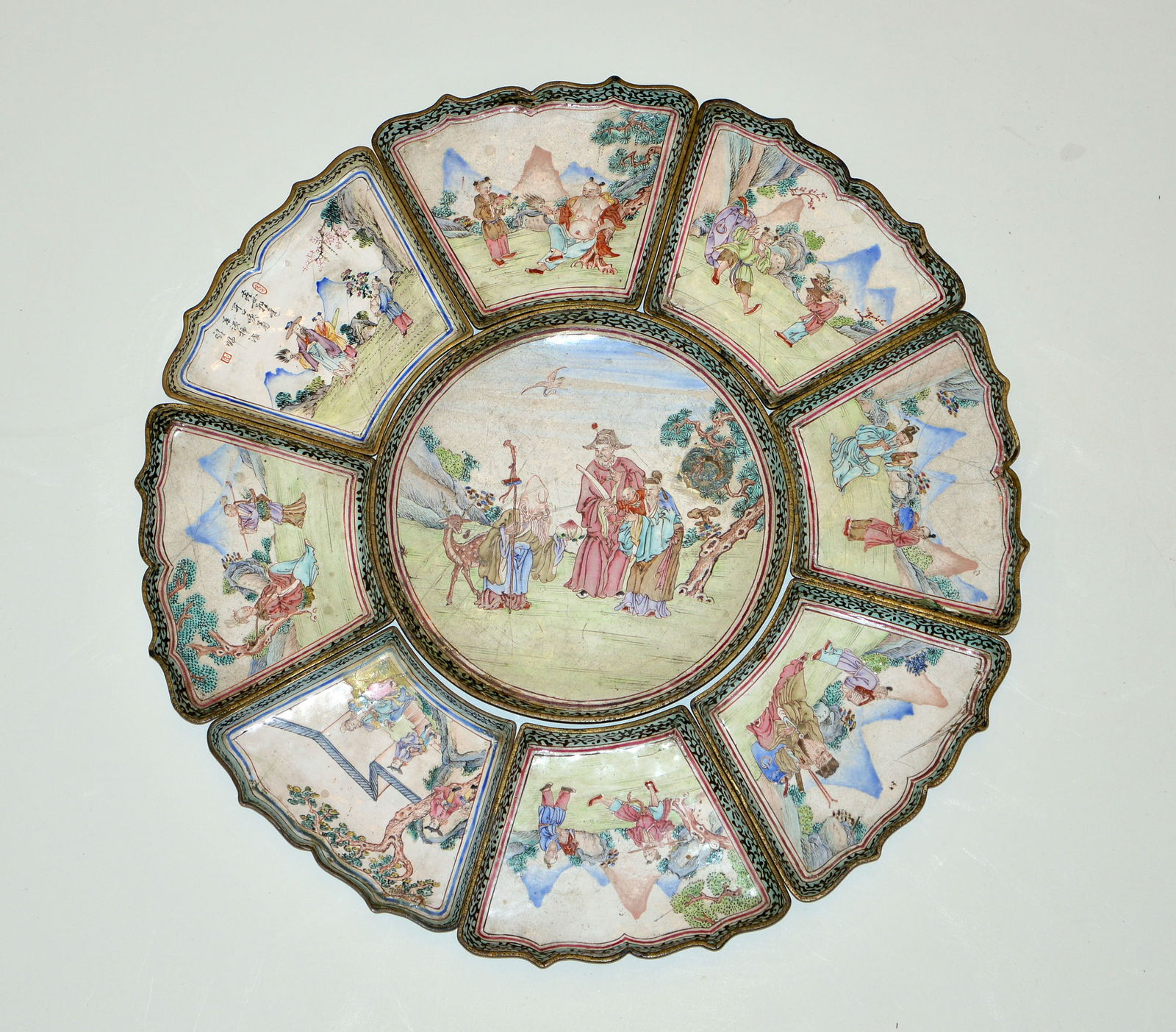 Chinese Taoism Enamel Dishes (1 of 14)