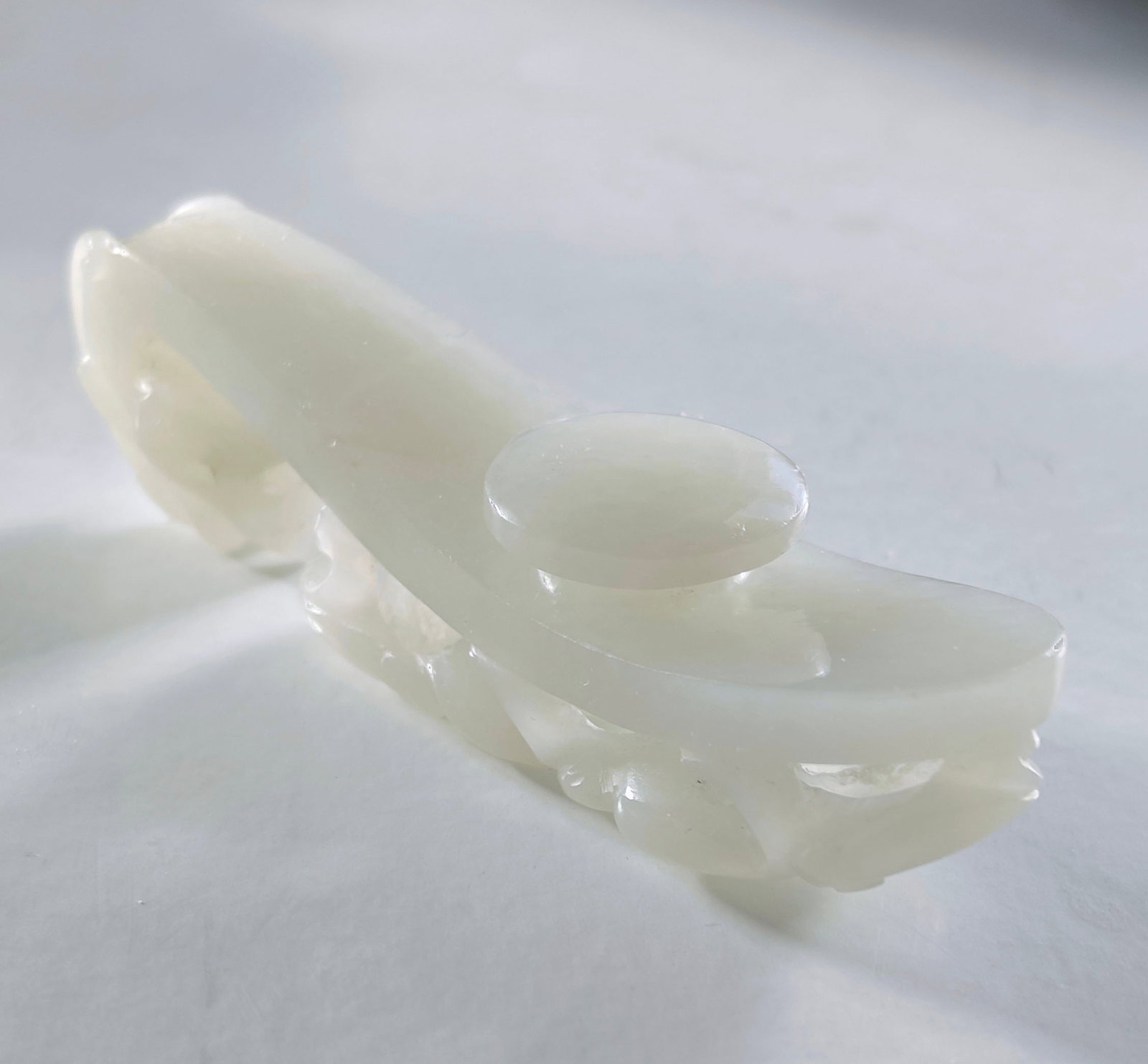 Chinese Jade Dragon Belt Buckle - 8