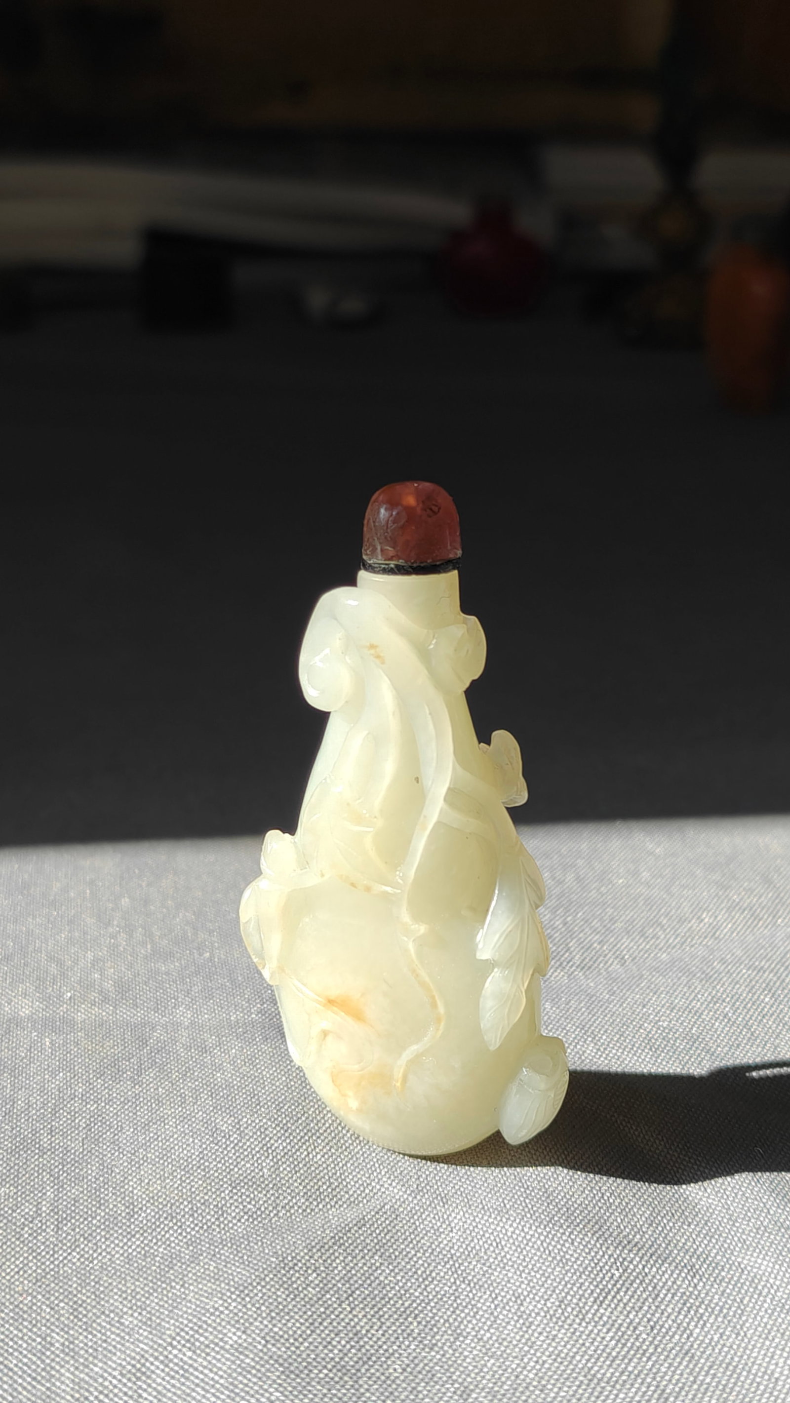 Very Fine Chinese Jade Snuff Bottle - 5