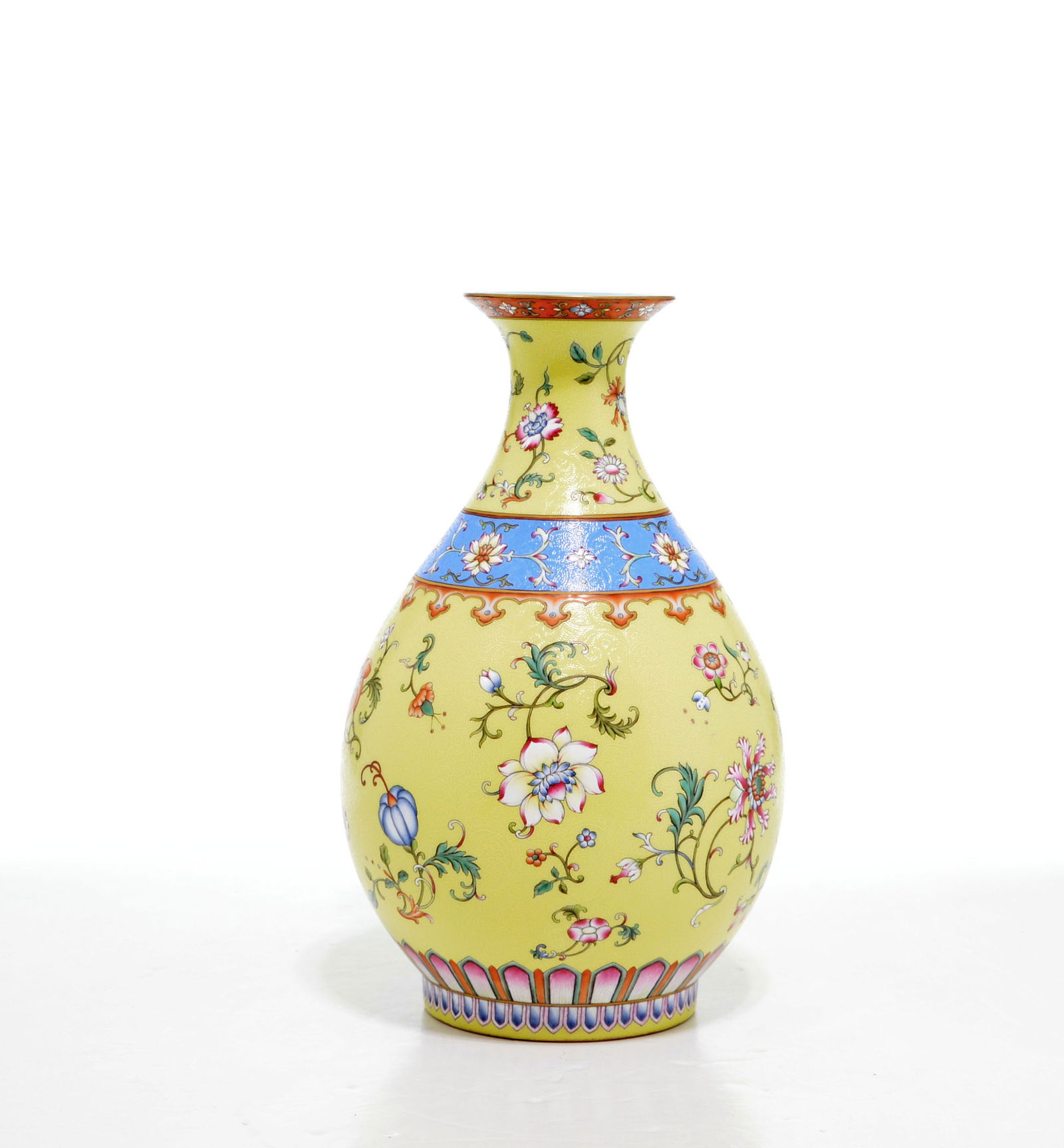 Superb Chinese Yangcai-Style Floral Vase (1 of 16)