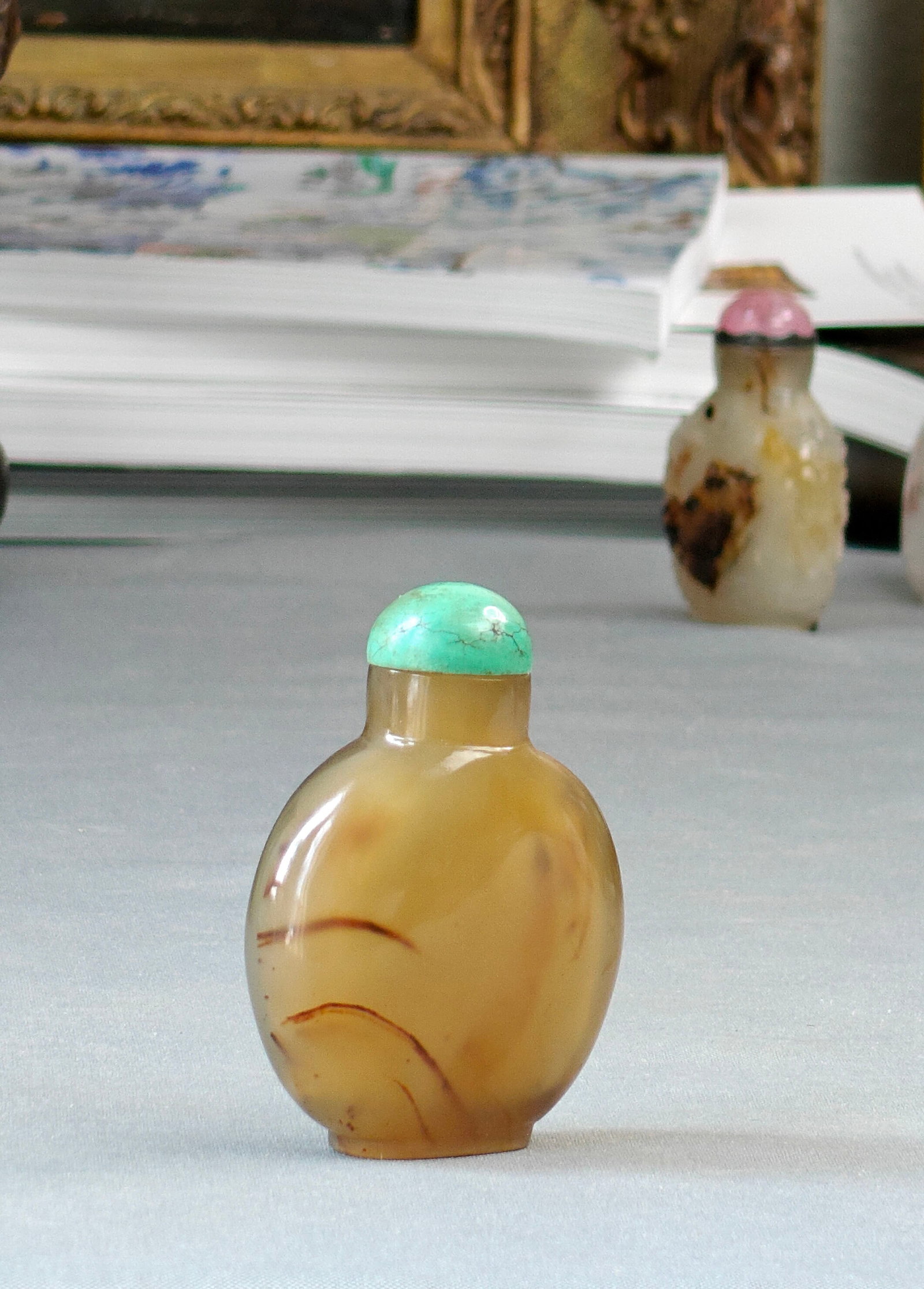 Chinese Agate Snuff Bottle - 11