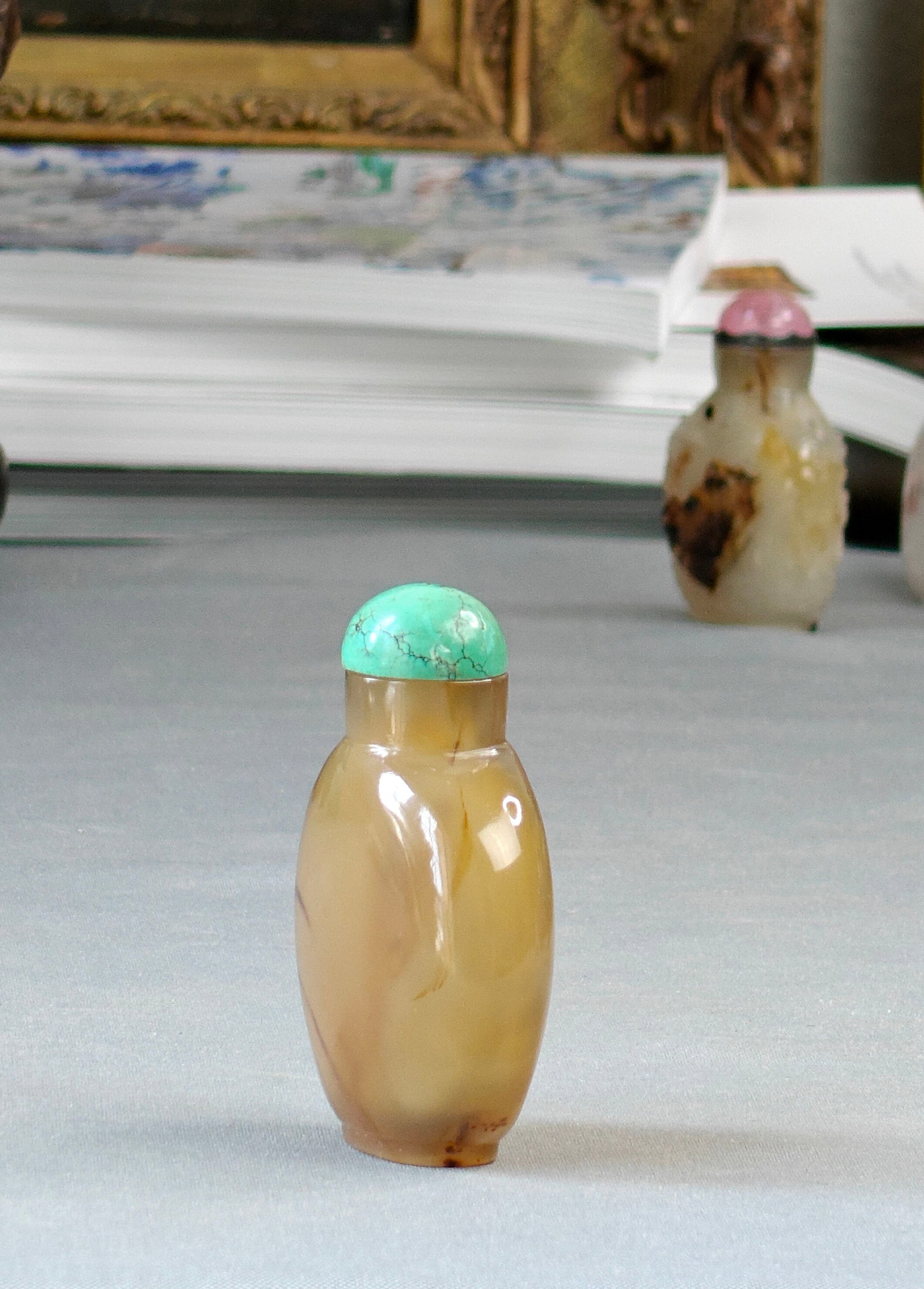 Chinese Agate Snuff Bottle - 14