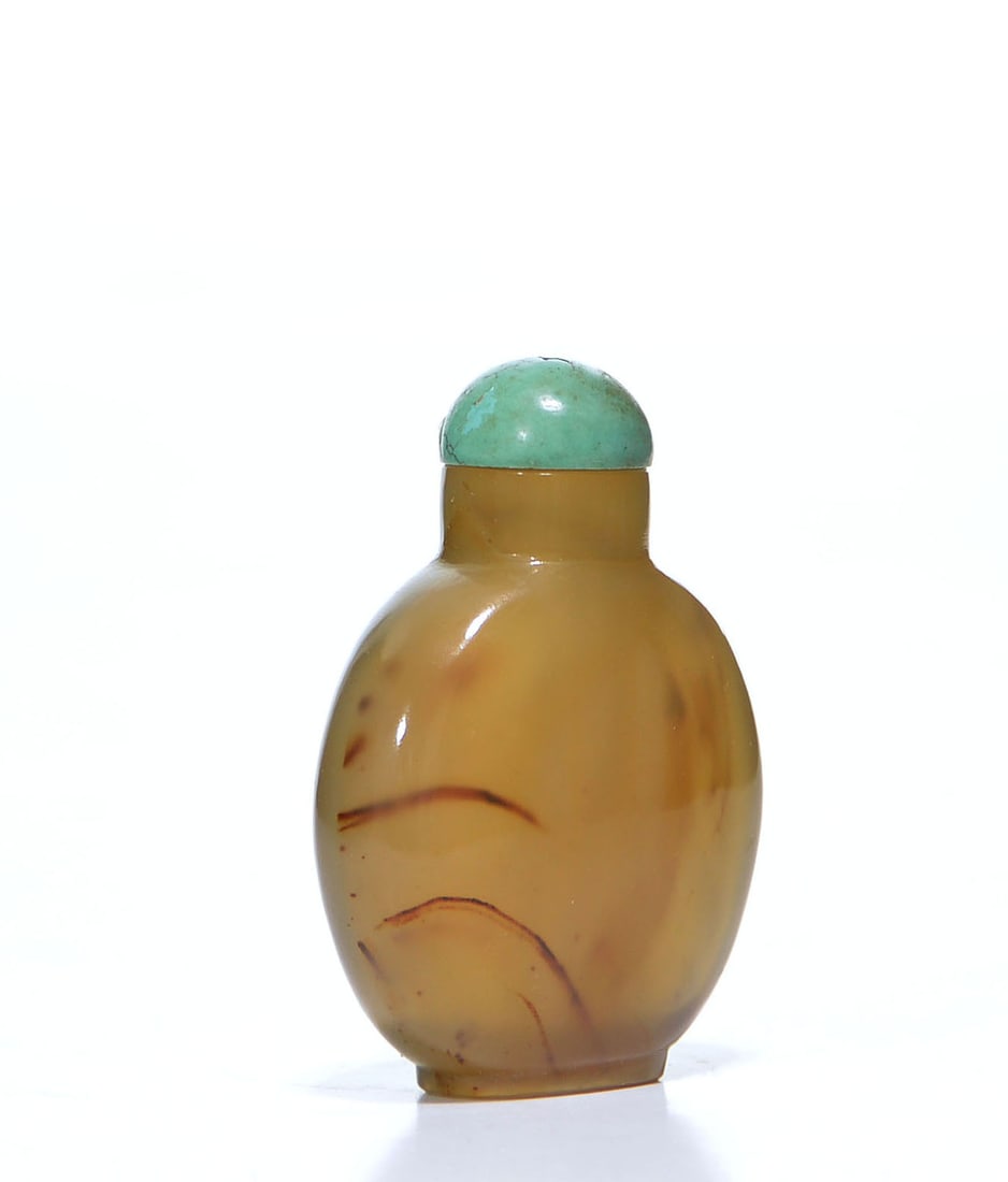 Chinese Agate Snuff Bottle - 4