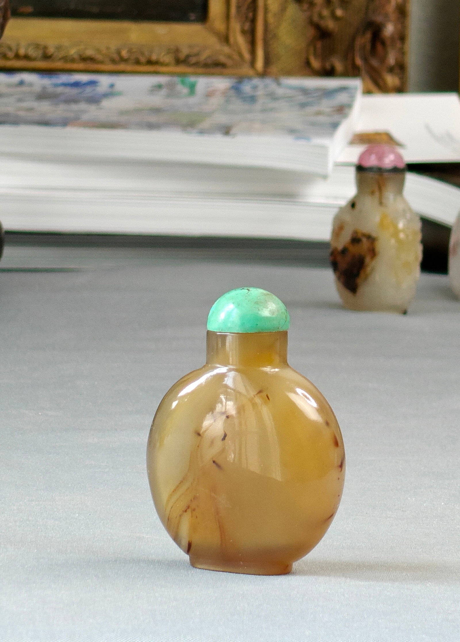 Chinese Agate Snuff Bottle - 9
