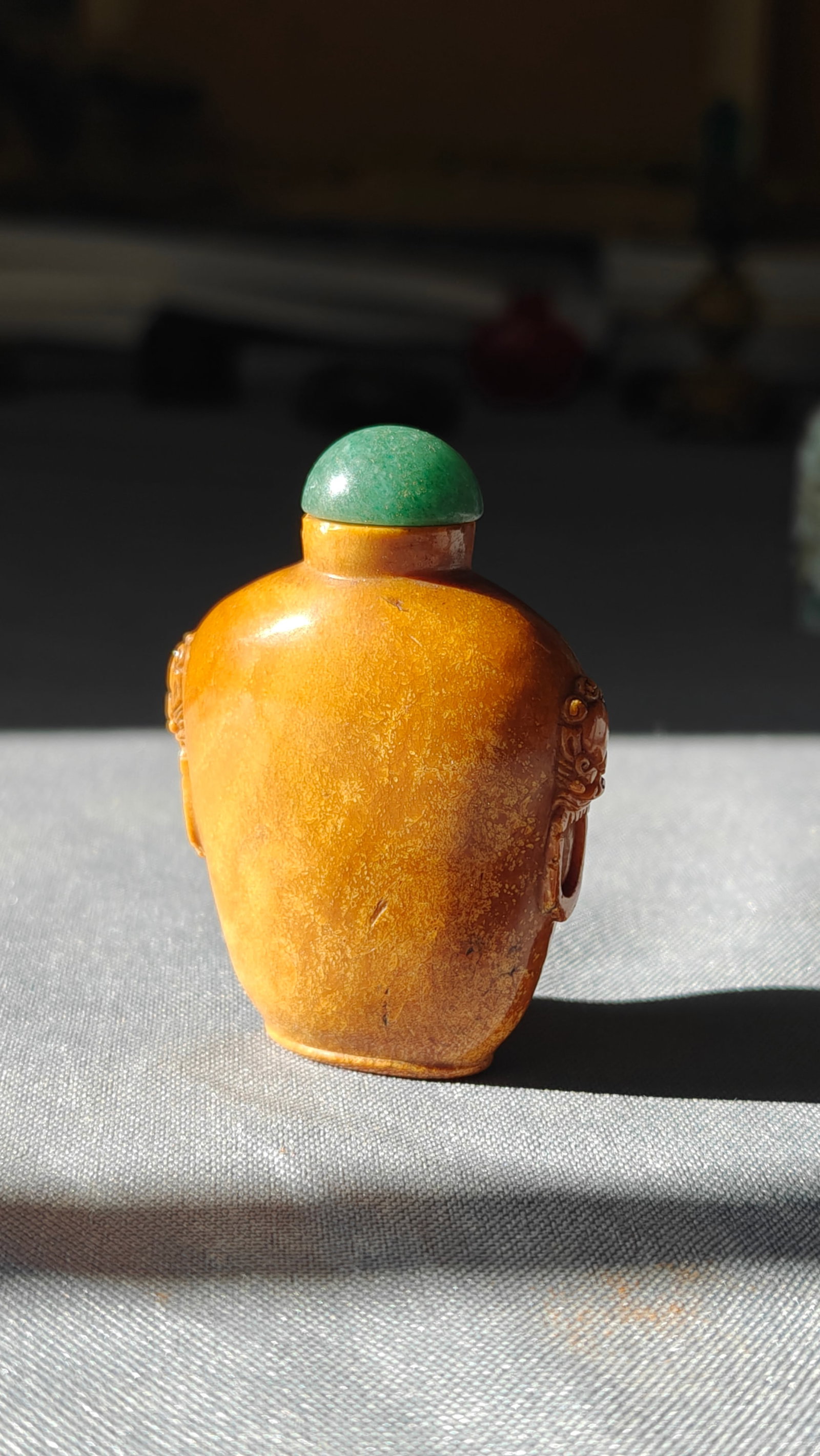 Chinese Root Amber Snuff Bottle - 8