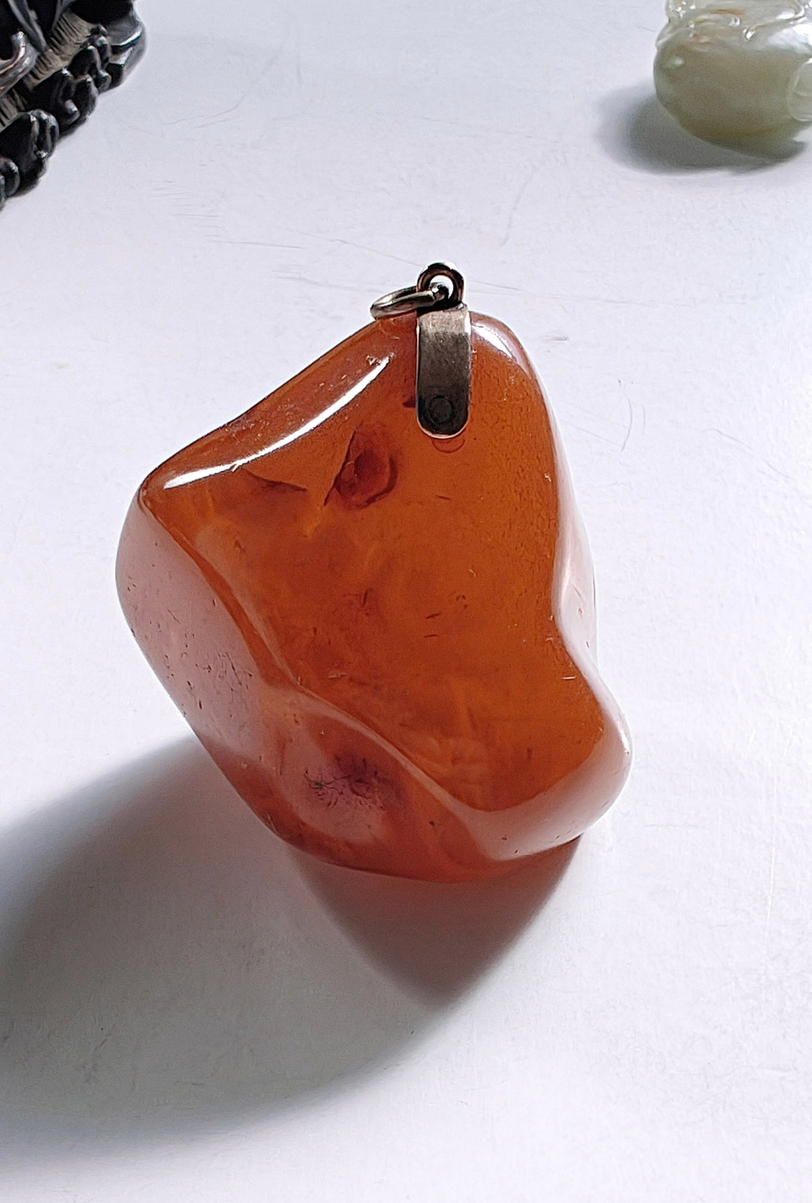 Chinese Amber Pendant - 2