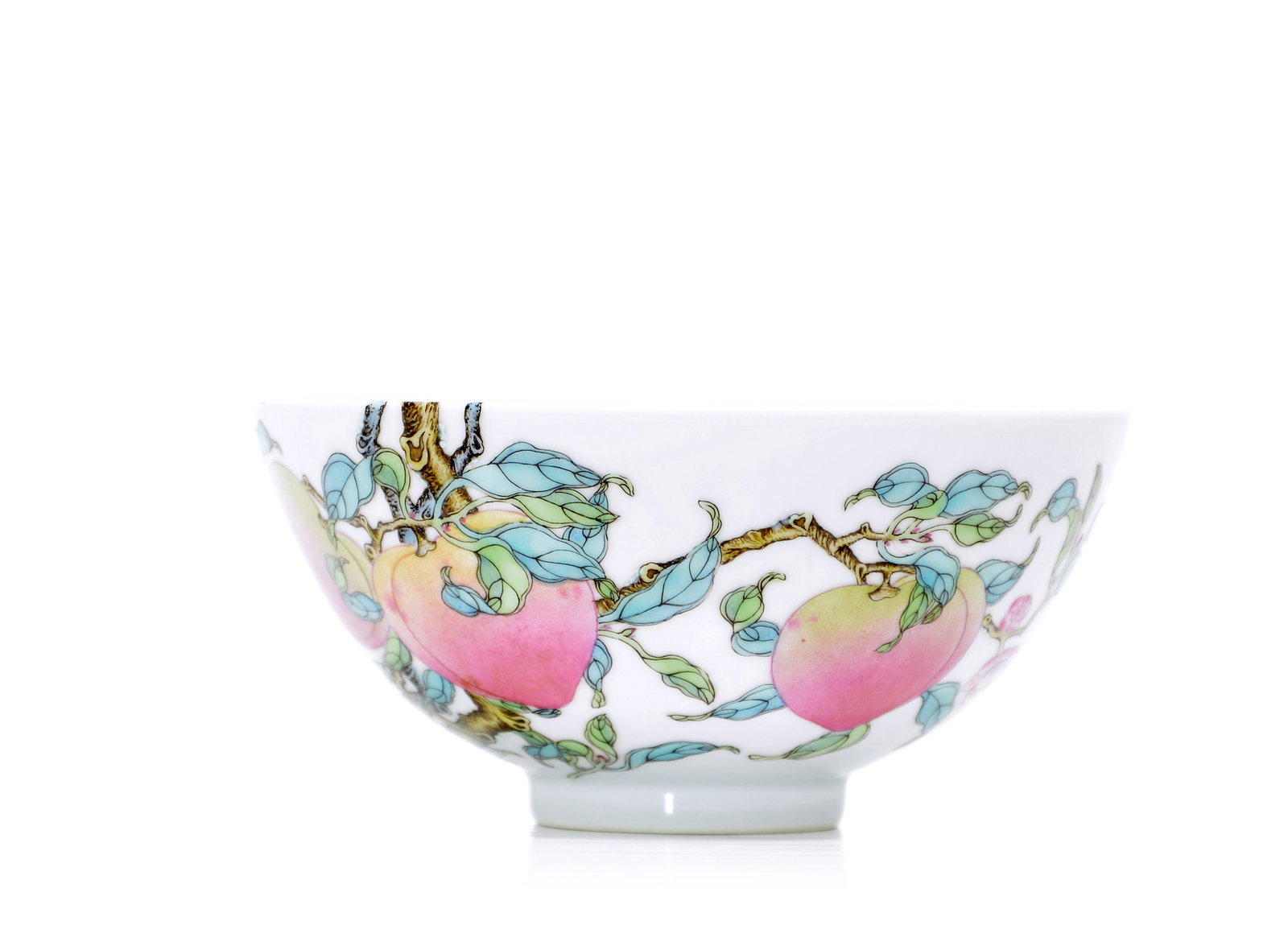 Very Fine Chinese Famille Rose Peach Bowl (1 of 19)