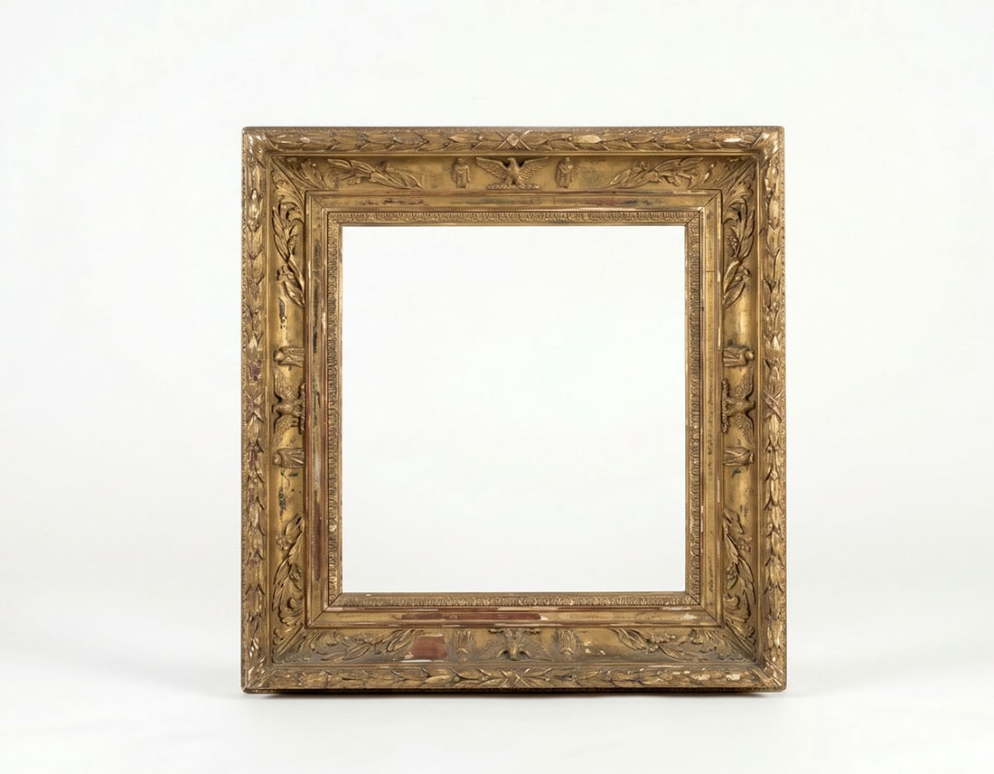 Gilded Wood Frame: H: 65 cm