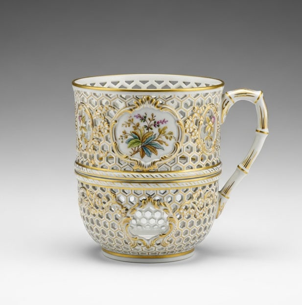 Decorative Porcelain Cup: H: 15 cm