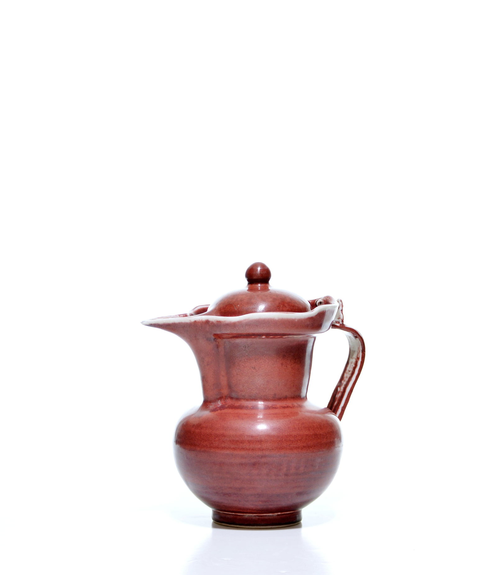Rare Chinese Copper-Red 'Monk-Cap' Vase - 4