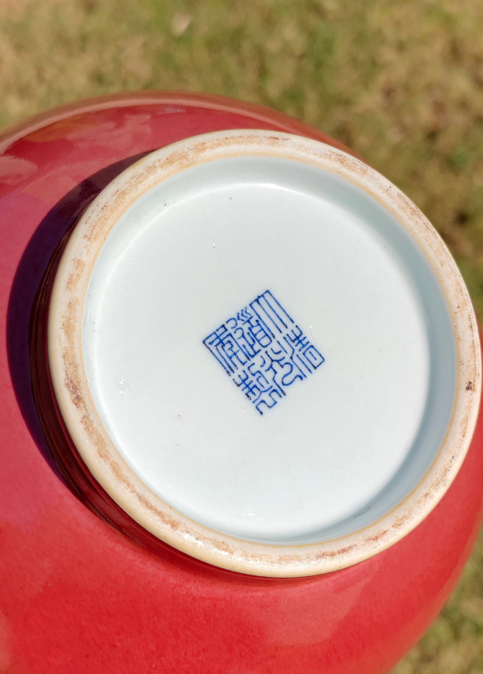 Chinese Red-Glazed Bottle Vase - 15
