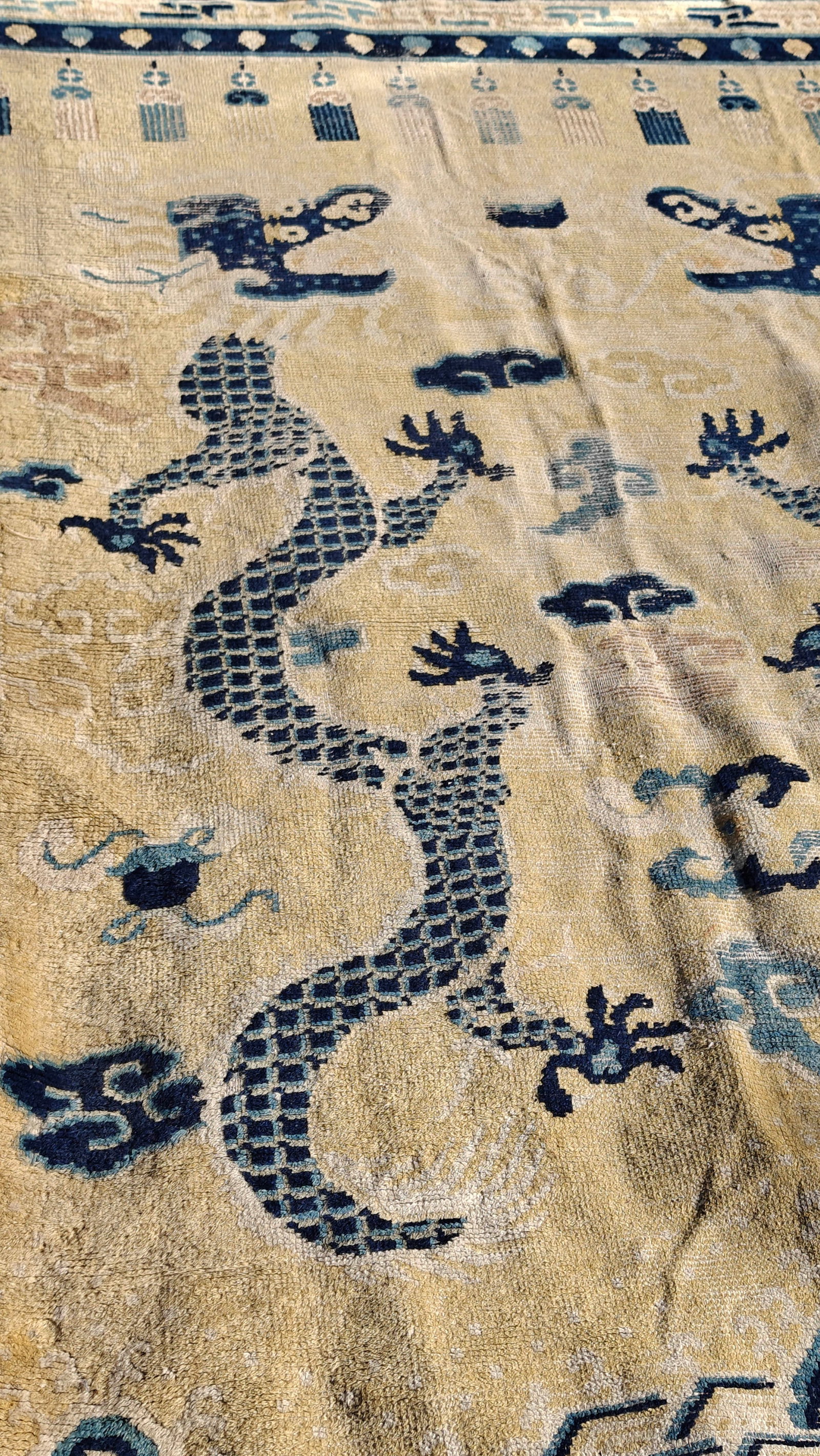 Chinese Imperial 'Dragon' Wool Carpet - 12