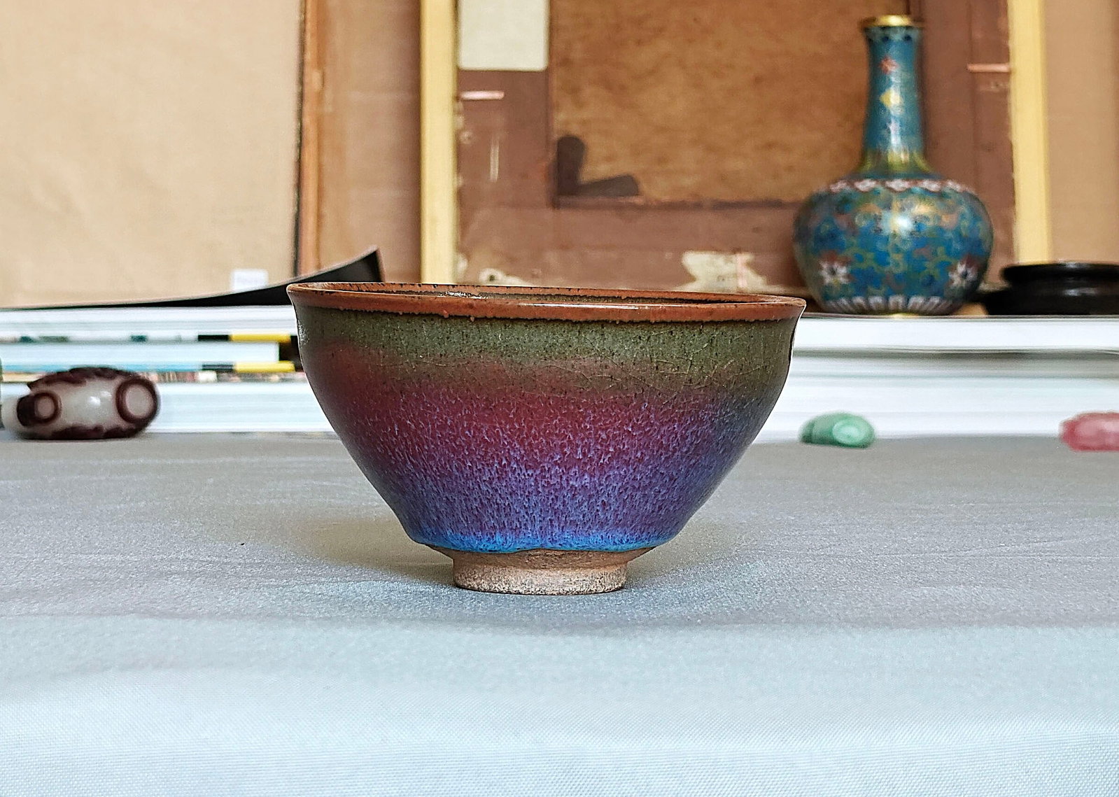 Chinese Mottled-Glazed Stoneware Bowl - 10