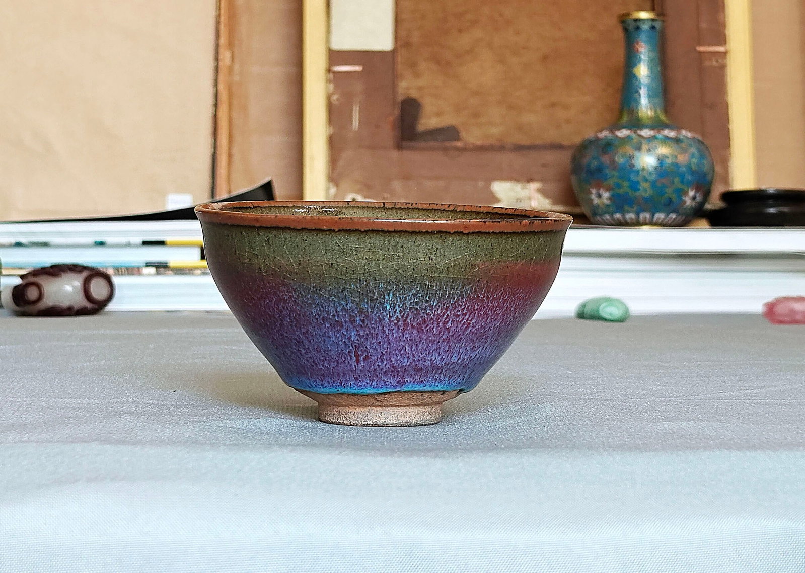 Chinese Mottled-Glazed Stoneware Bowl - 11
