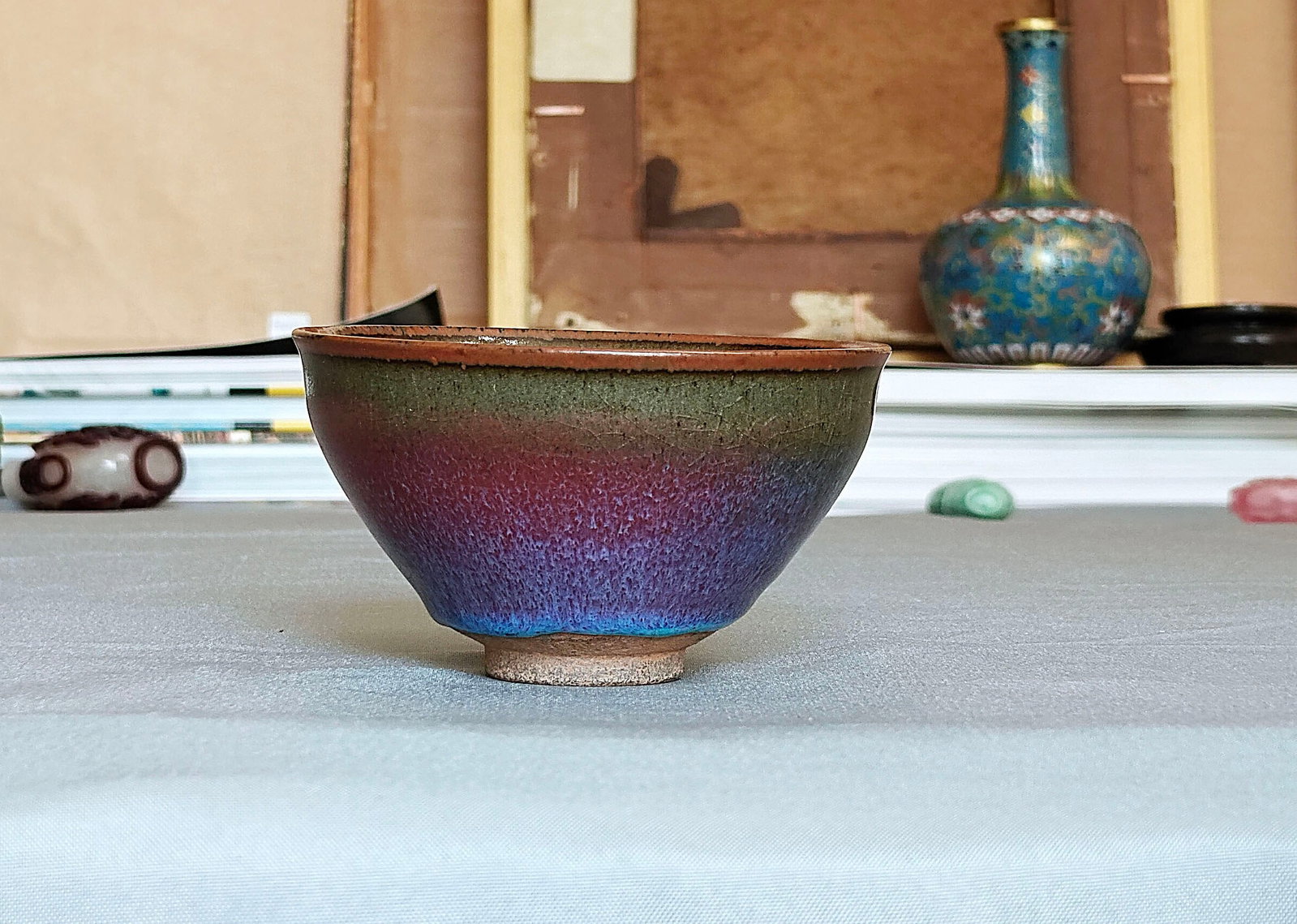 Chinese Mottled-Glazed Stoneware Bowl - 14
