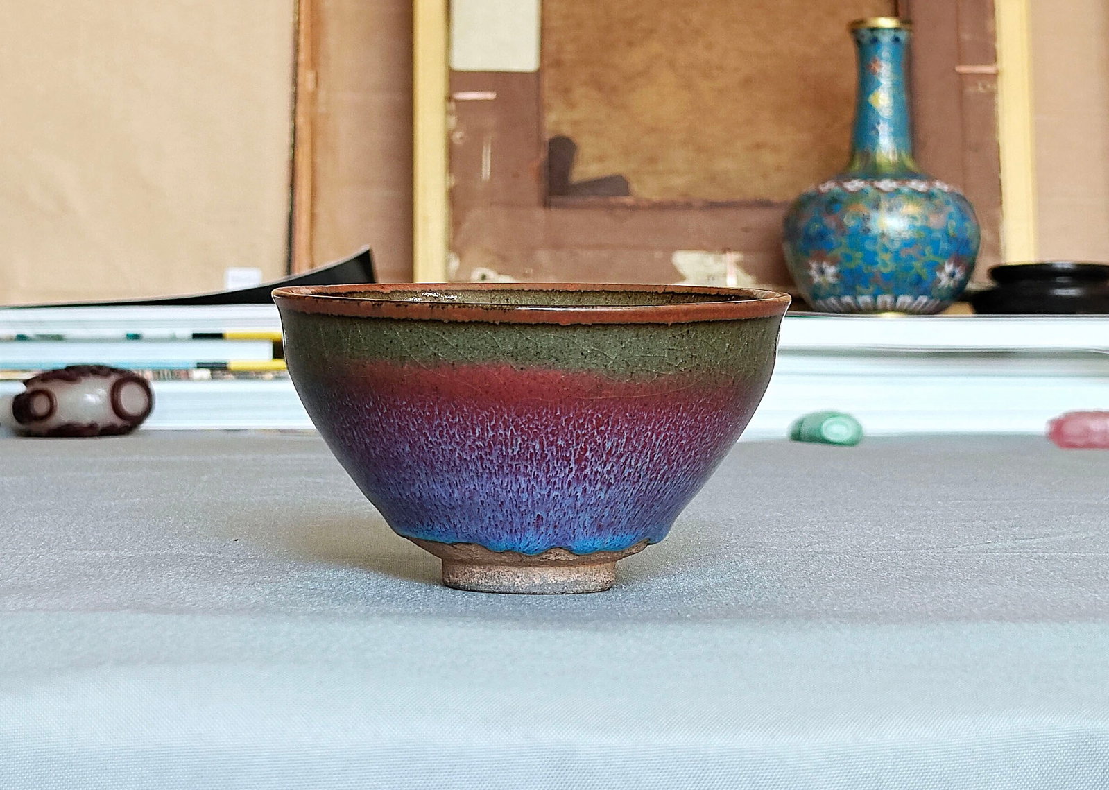Chinese Mottled-Glazed Stoneware Bowl - 7