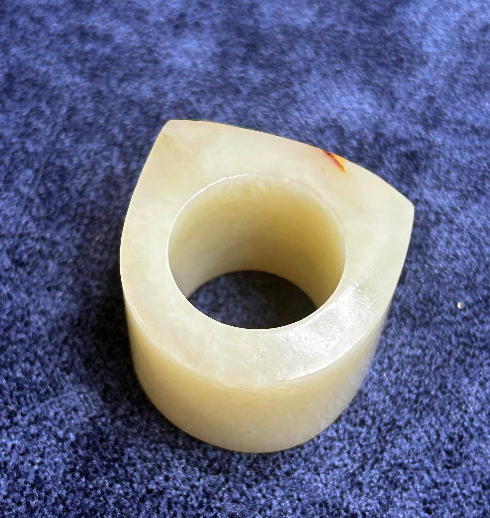 Chinese Carved Jade Archer's Ring - 9