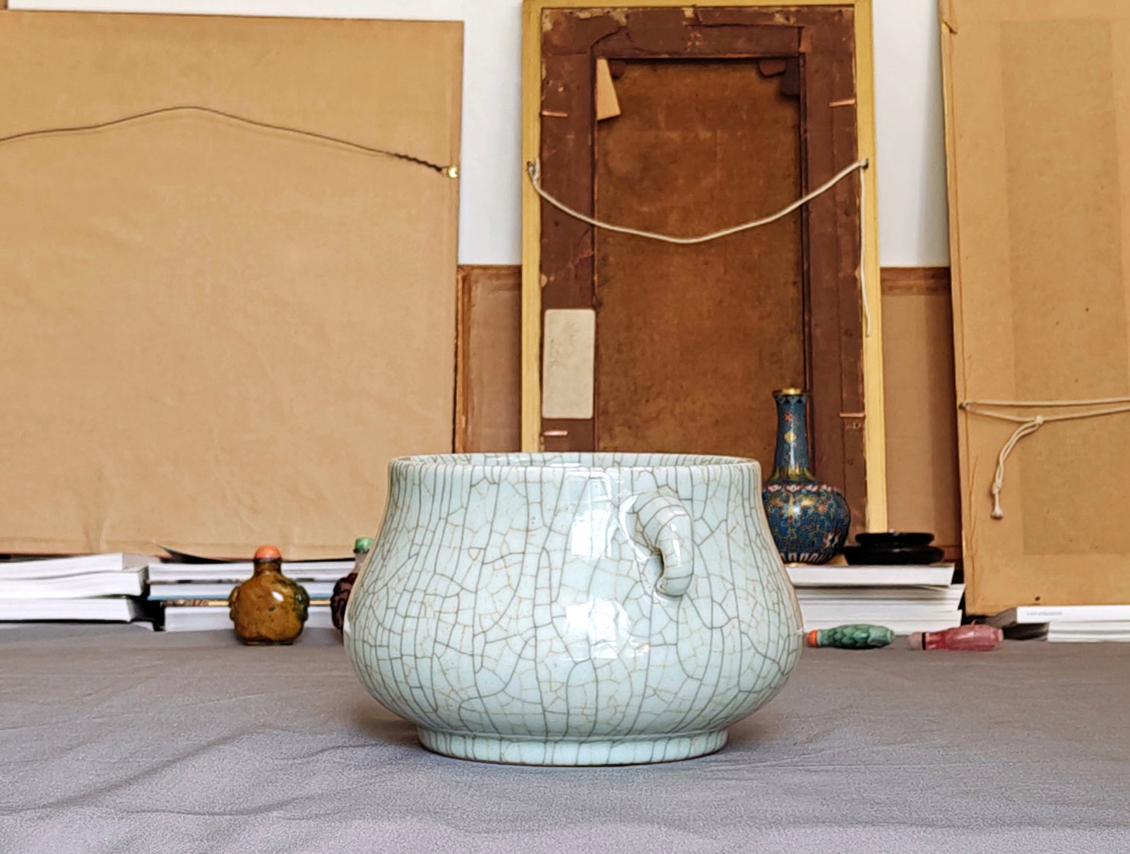 Chinese Crackle-Glazed Censer - 12