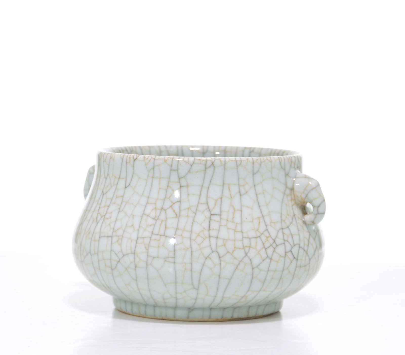 Chinese Crackle-Glazed Censer - 2