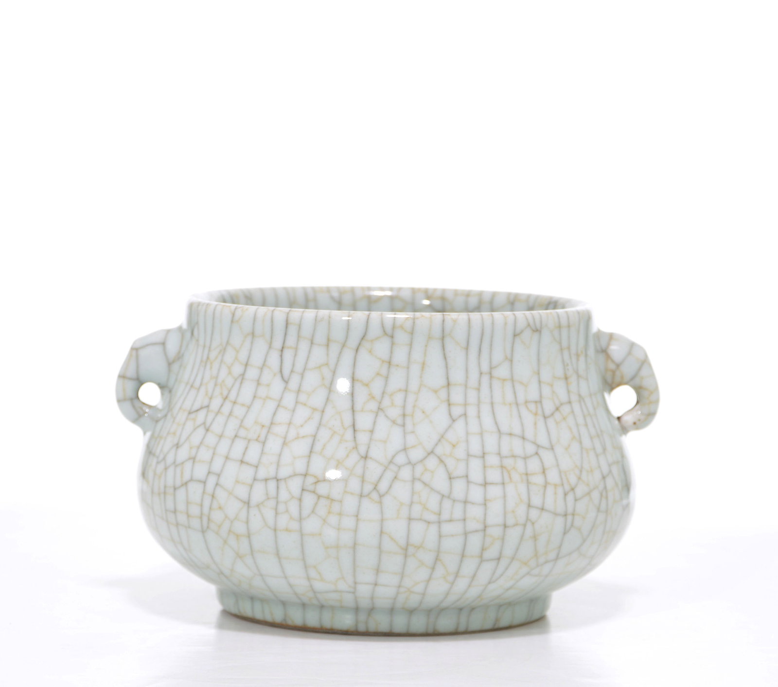 Chinese Crackle-Glazed Censer - 4