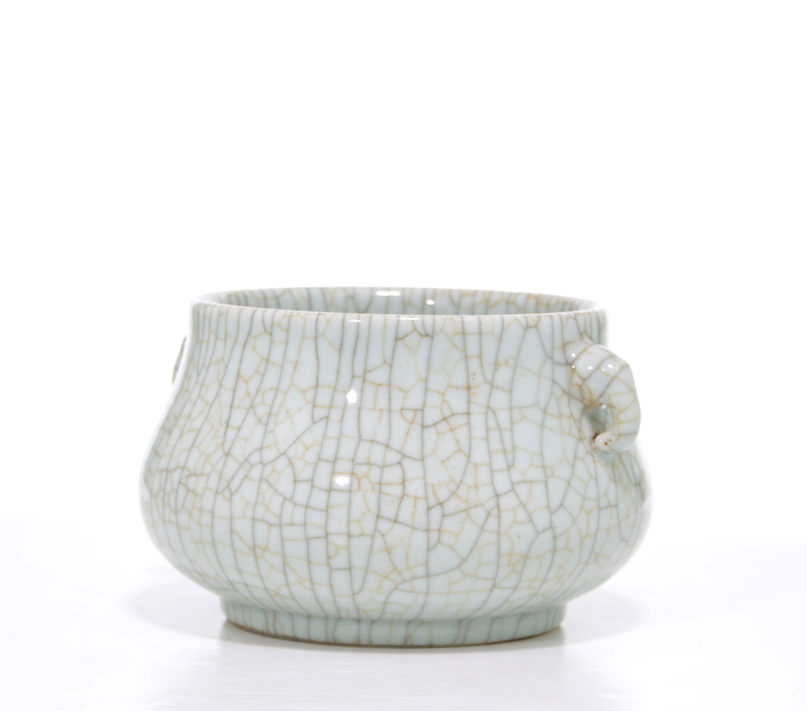 Chinese Crackle-Glazed Censer - 5