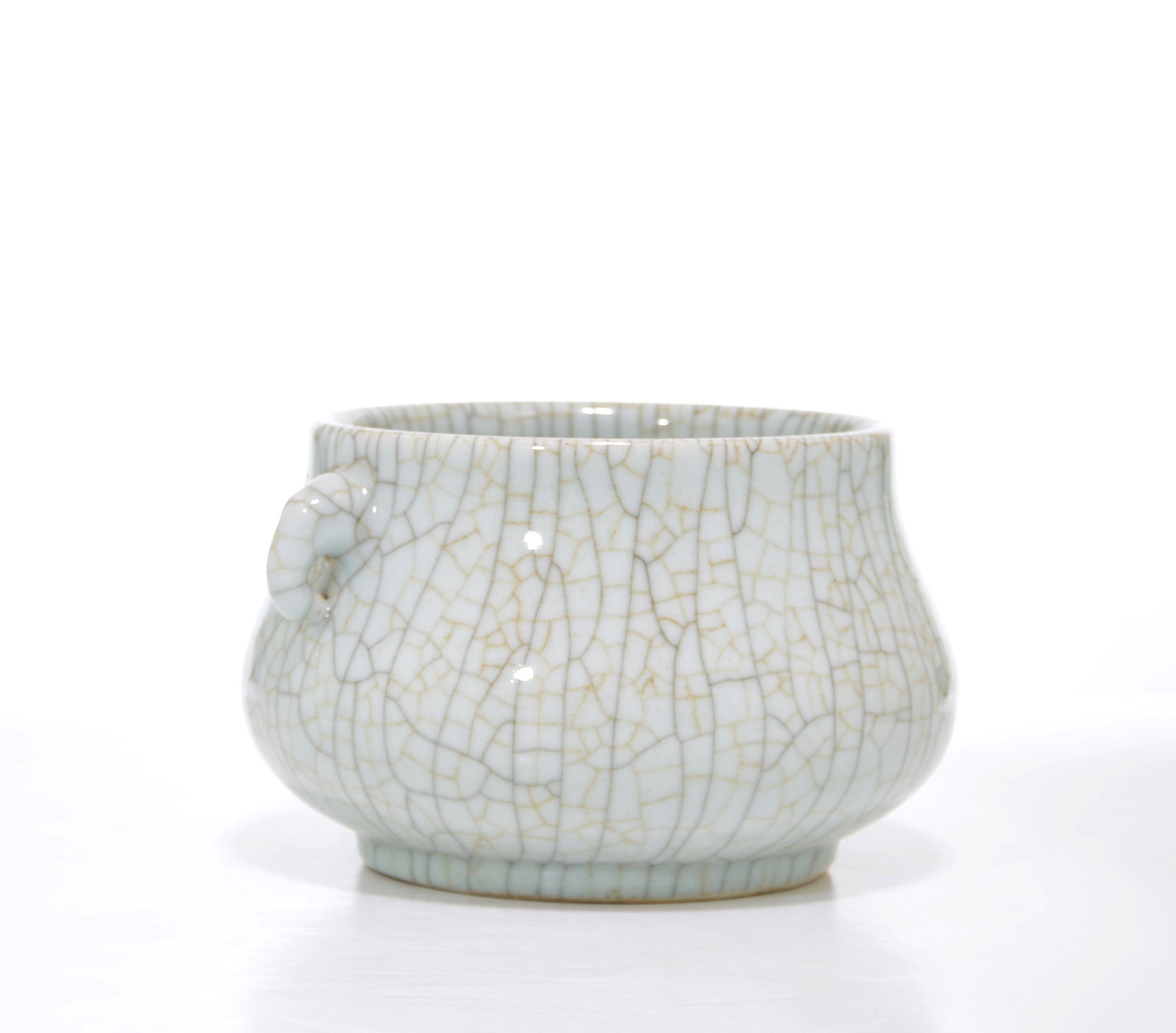Chinese Crackle-Glazed Censer - 6