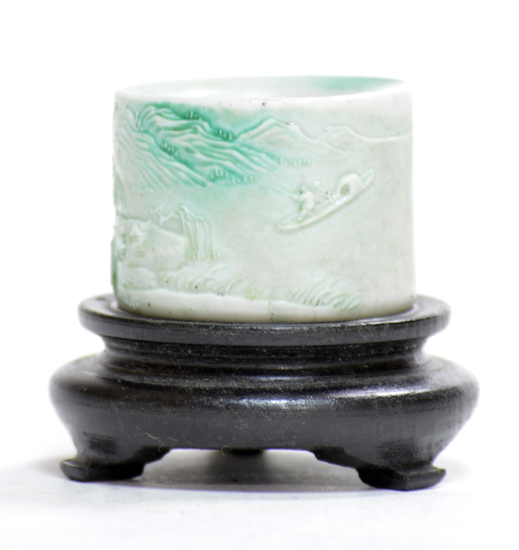 Chinese Ceramic Archer Ring - 2