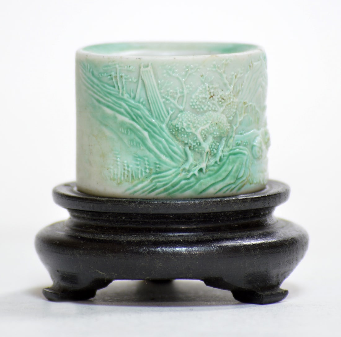 Chinese Ceramic Archer Ring - 3