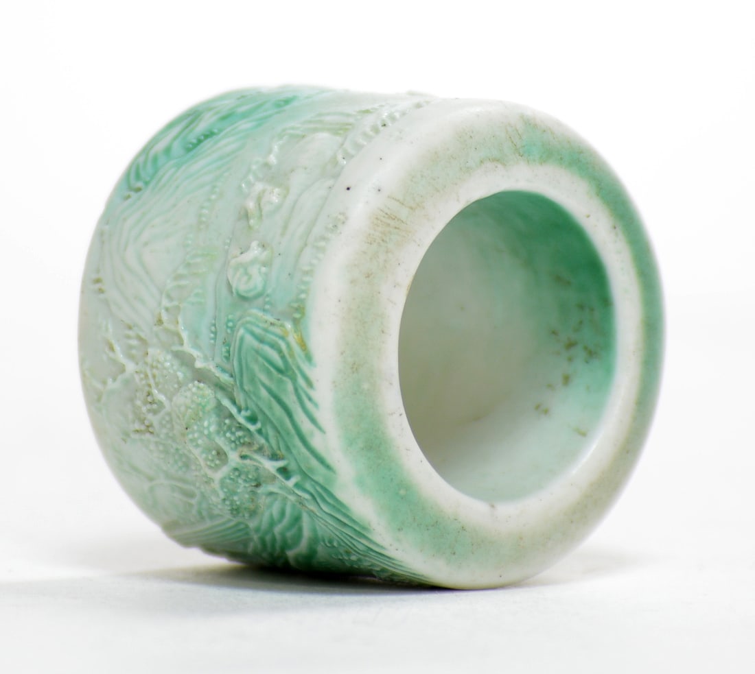Chinese Ceramic Archer Ring - 5