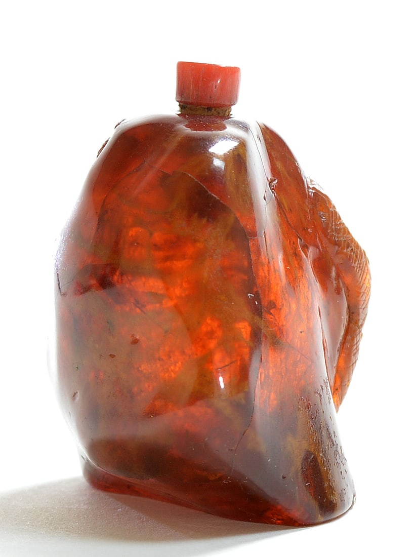 Chinese Amber Snuff Bottle - 3