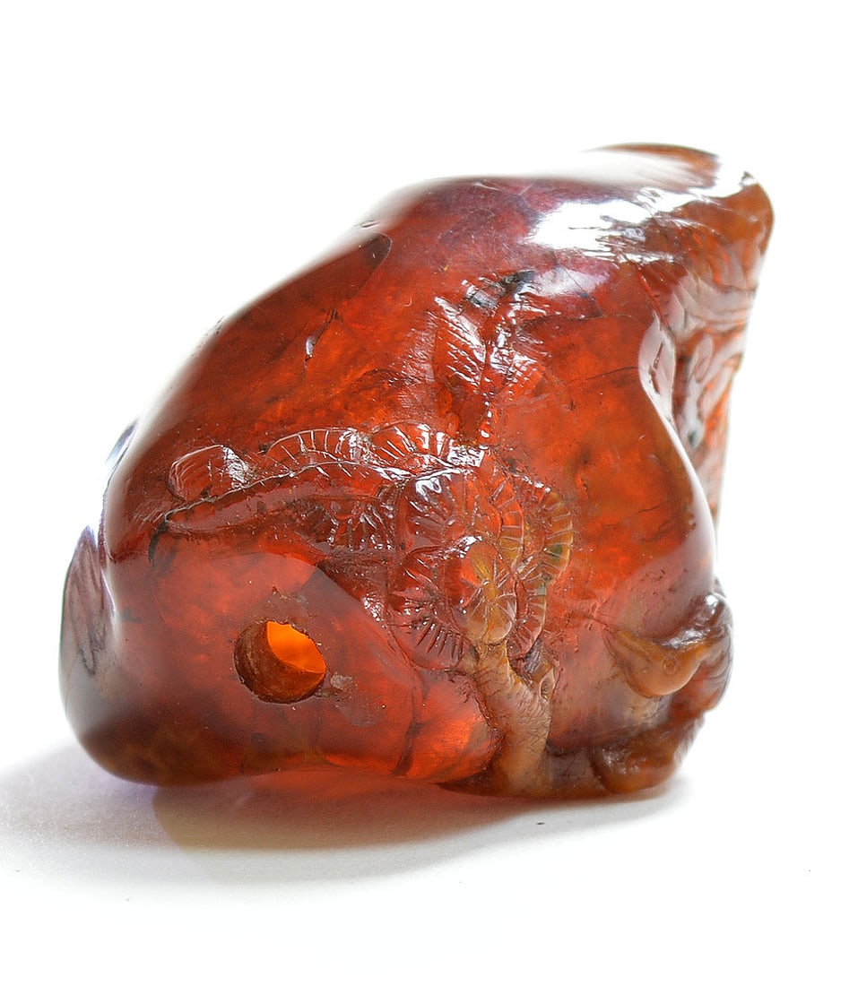 Chinese Amber Snuff Bottle - 5