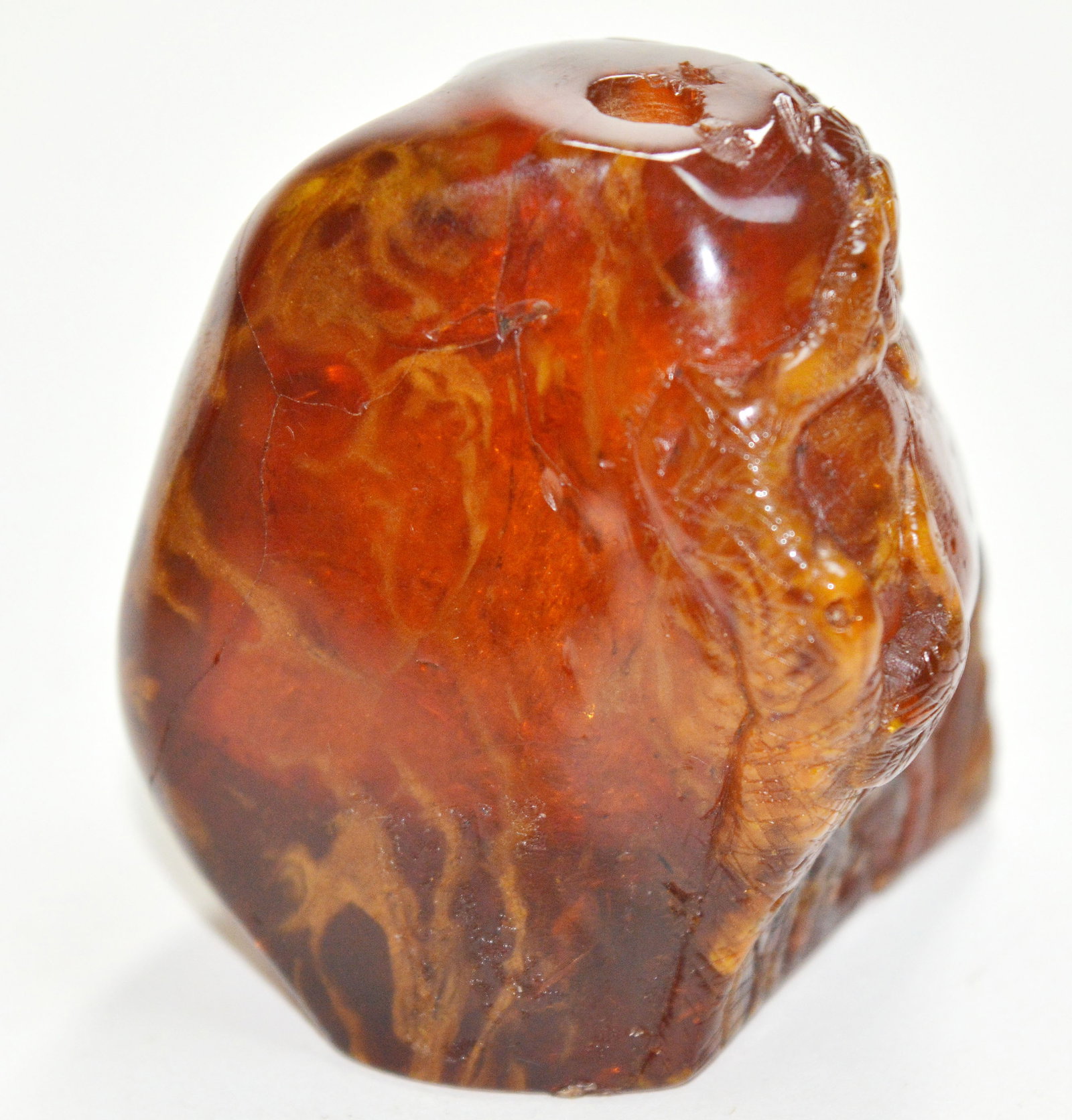 Chinese Amber Snuff Bottle - 6